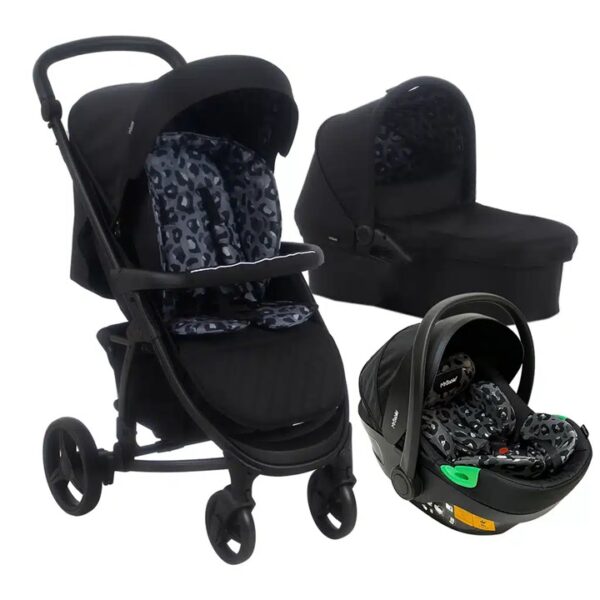 My Babiie MB200i Dani Dyer iSize Travel System Black Leopard