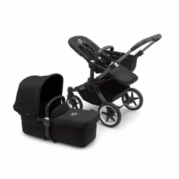 Bugaboo Donkey 5 Mono Graphite Midnight Black with Colour Canopy